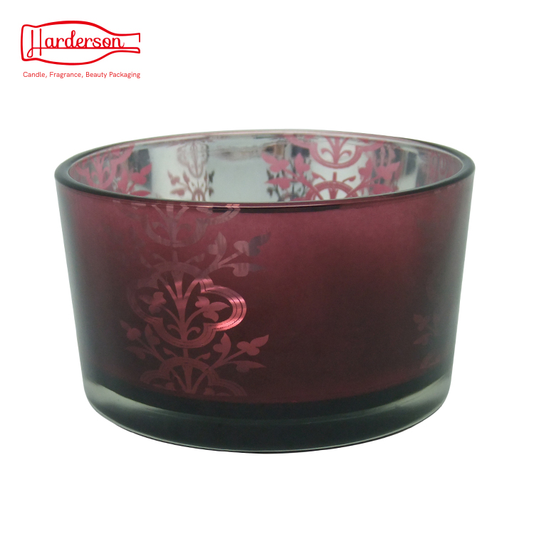 luxury 8 oz electroplated color candle